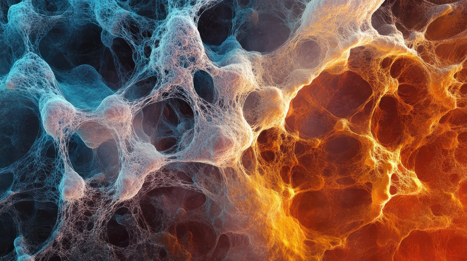 Cellular network gradient representing Exosome Therapy